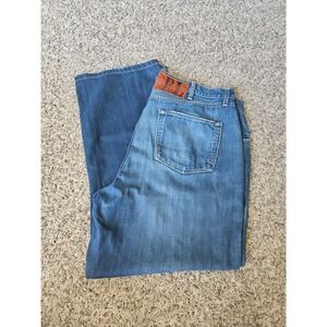 RL Ralph Lauren Men's 40x36 Medium Wash Blue Denim Loose Fit Straight Leg Jeans